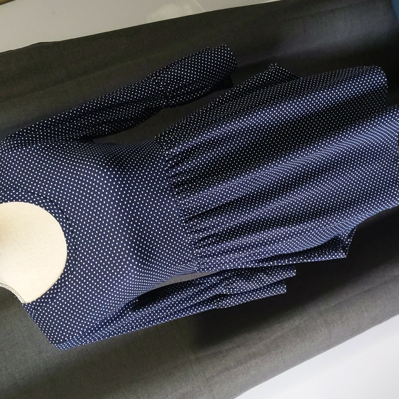 Chris & Carol Polka Dot Bell Sleeve Smock Small - Picture 5 of 6